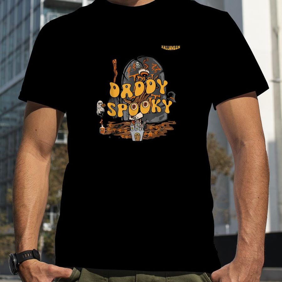 Daddy Spooky Tee,Papa Spooky Tee, Spooky Season Halloween T Shirt