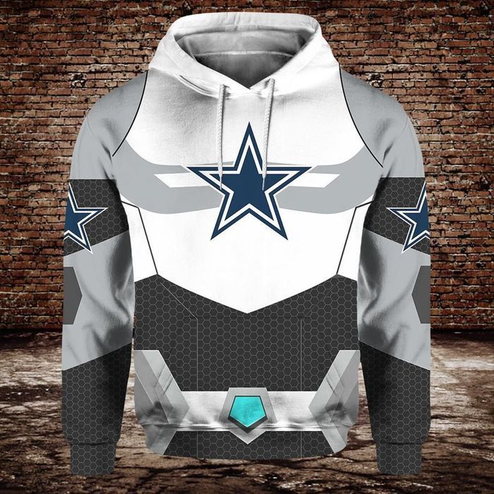 Dallas Cowboys 3D Hoodie Hooded Pocket Pullover Sweater Gift For Fan