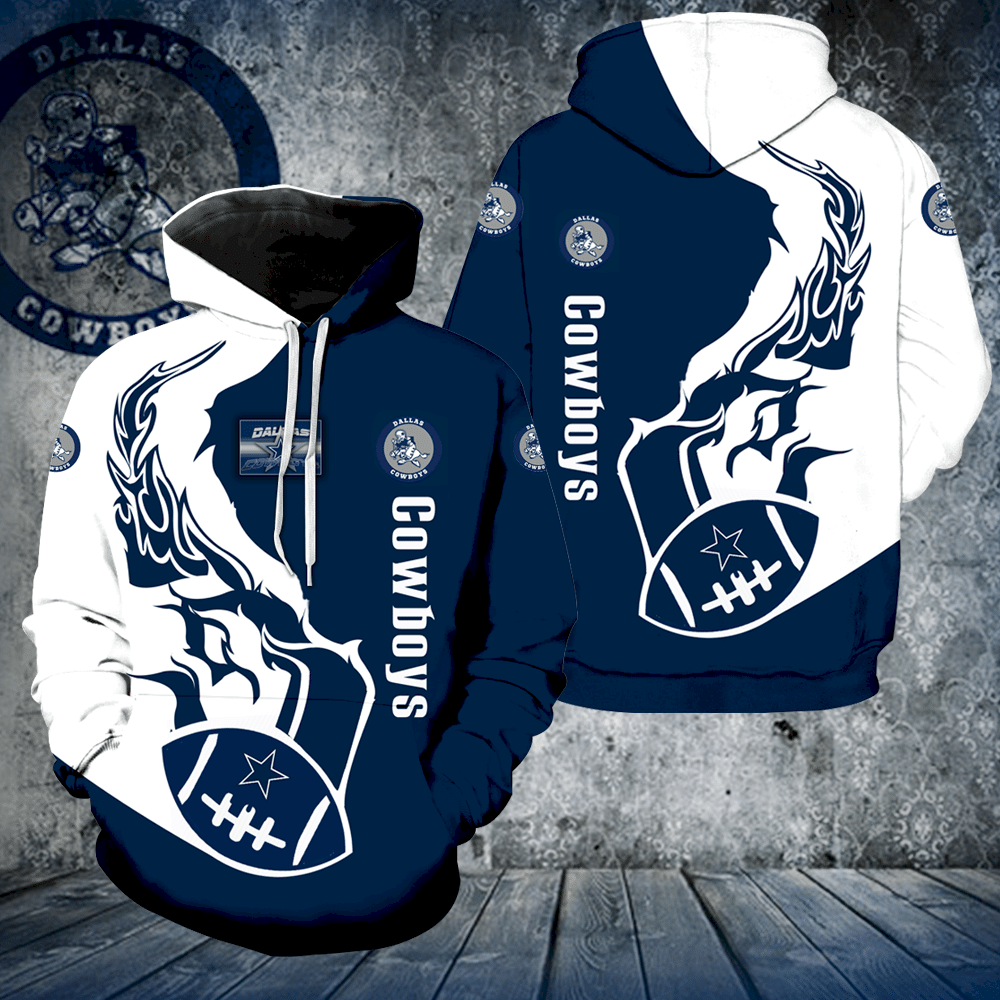 Dallas Cowboys Fire New All Over Print V1187 Hoodie
