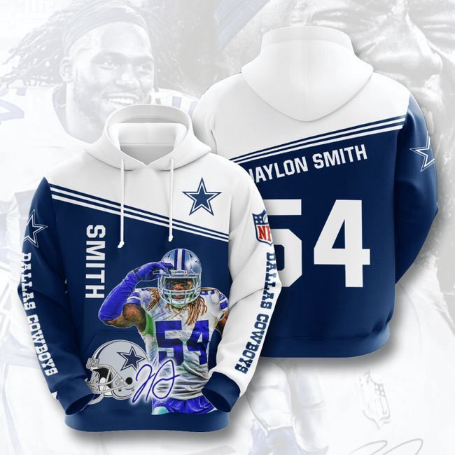 Dallas Cowboys Jaylon Smith 3D Hoodie Hooded Pocket Pullover Sweater