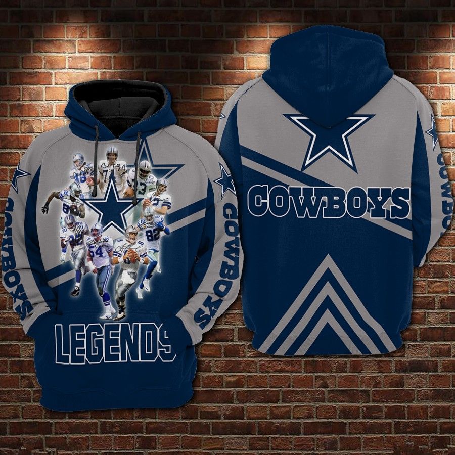Dallas Cowboys Nfl Football Anniversary 3D Hoodie Sweatshirt For Fans Men Women Dallas Cowboys All Over Printed Hoodie. Dallas Cowboys 3D Full Printing Shirt