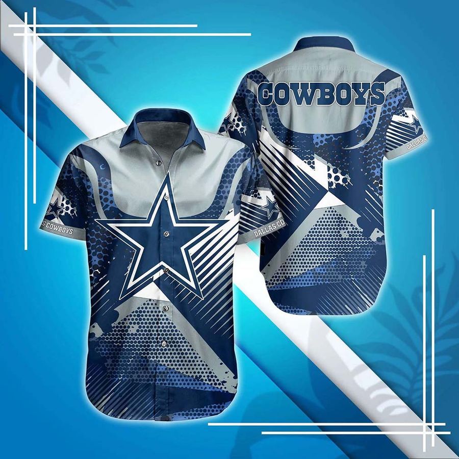 Dallas Cowboys NFL Hawaiian Shirt And Short Summer, Short Sleeve Button Down Shirt Perfect Gift For Big Fans