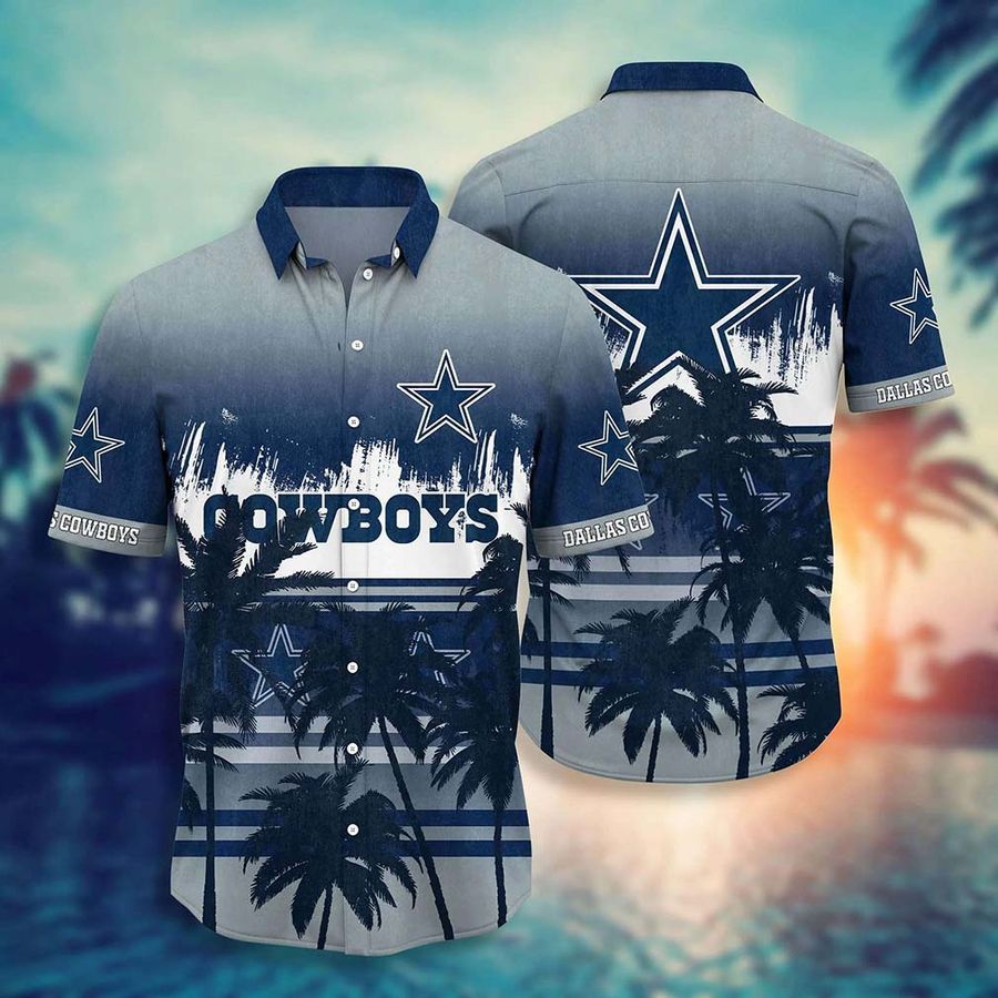 Dallas Cowboys NFL Summer Hawaiian Shirt And Short Tropical Pattern Graphic For Sports Enthusiast