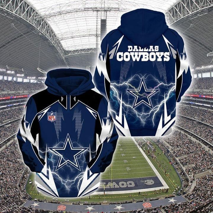 Dallas cowboys nfl balls 3d print hoodie 3d hoodie Zipper Hoodie