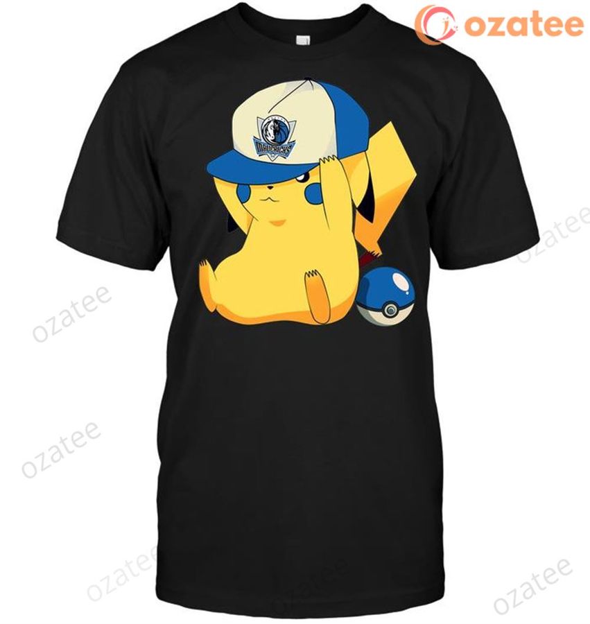 Dallas Mavericks Pikachu Pokemon T-shirt