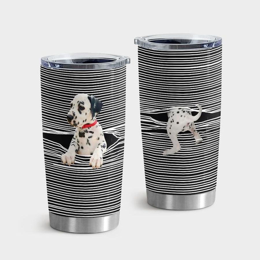 Dalmatian Dog Tumbler Cups, Dalmatian Cute Tumbler Tumbler Cup 20oz , Tumbler Cup 30oz, Straight Tumbler 20oz
