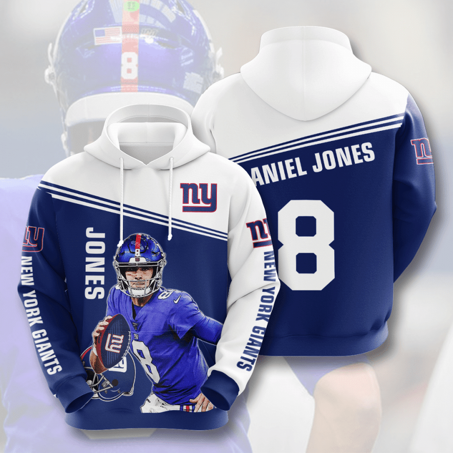 Daniel Jones New York Giants New York Giants 3D Hoodie Sweatshirt