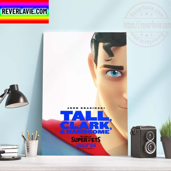 DC Comics John Krasinski Tall Clark  Handsome DC League Of Super Pets Official Posters Home Decor Poster Canvas