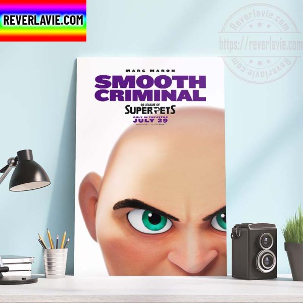 DC Comics Marc Maron Smooth Criminal DC League Of Super Pets Official Posters Home Decor Poster Canvas