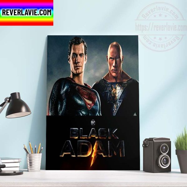 DC Comics Superman And Black Adam In Movie Home Decor Poster Canvas