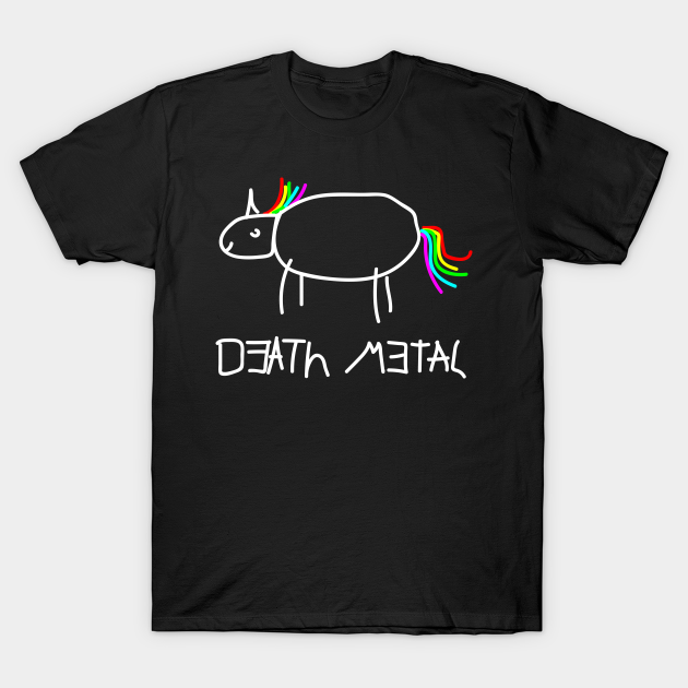 Death Metal rainbow unicorn T-shirt, Hoodie, SweatShirt, Long Sleeve