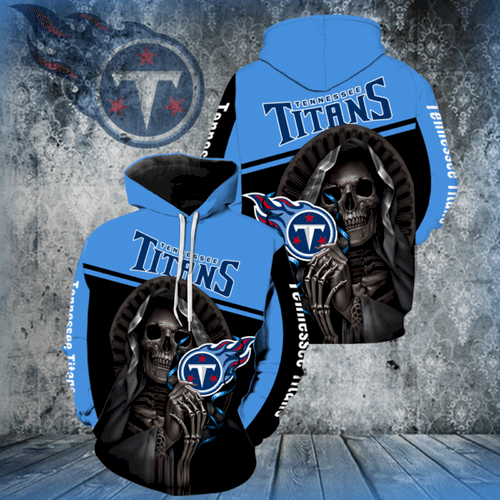 Death Skull Hold Tennessee Titans NFL Men And Women 3D Hoodie