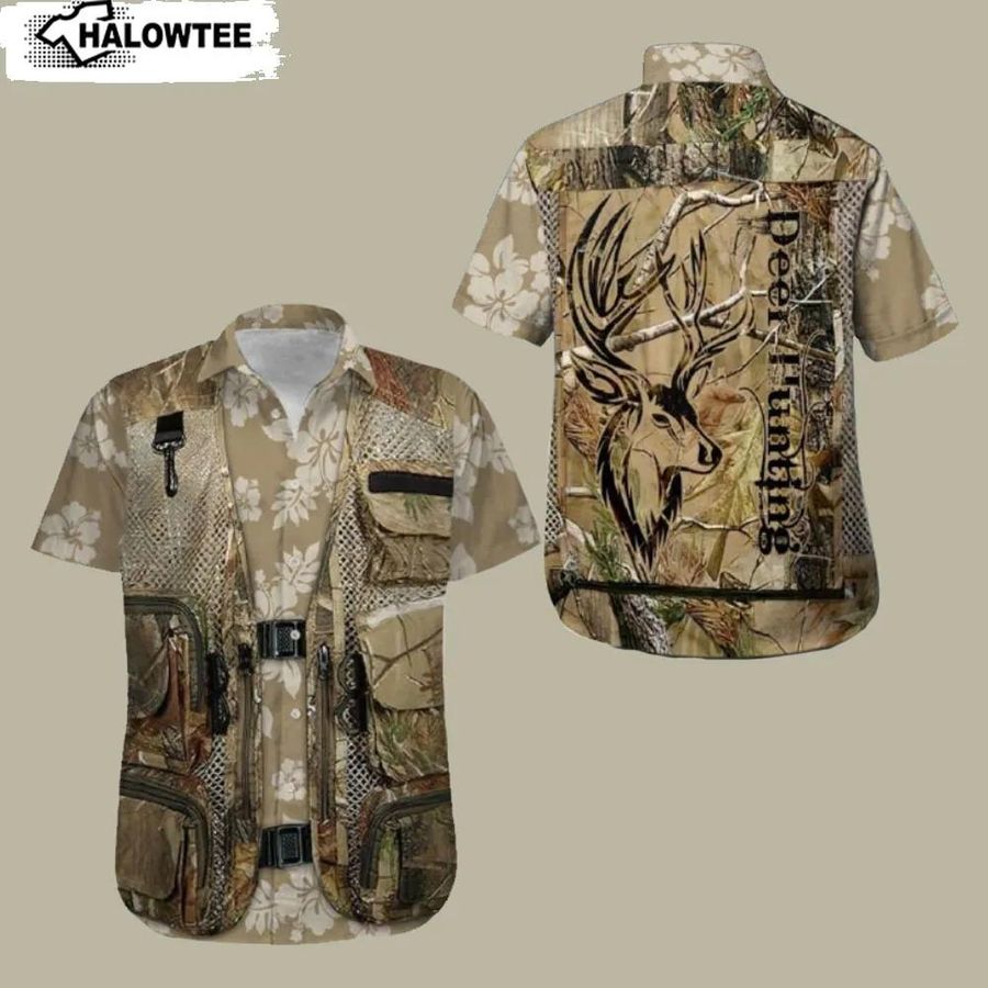 Deer Hunting Hawaiian Shirt AOP Printed S to 5XL Hunting Apparel