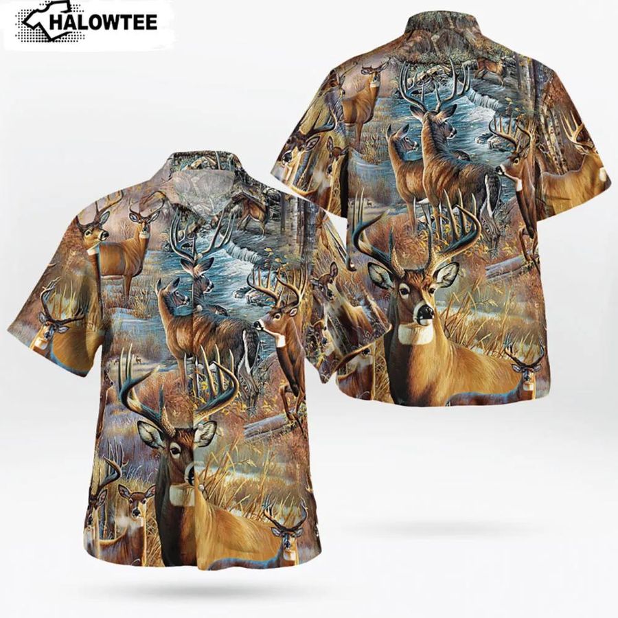 Deer Hunting Pattern Hawaiian Shirt Deer Hunting Hawaiian Shirt AOP Printed S To 5XL