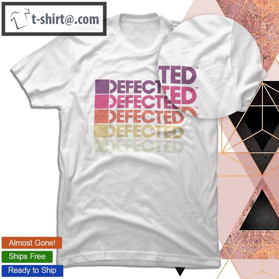 Defected multicolour repeat shirt