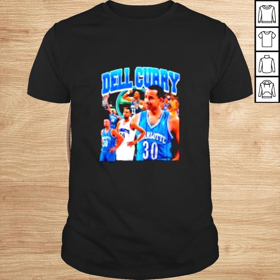 Dell Curry Charlotte Hornets shirt