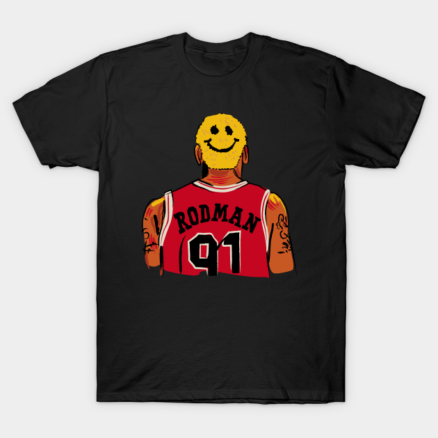 DENNIS RODMAN Smiley Face Hairstyle T-shirt, Hoodie, SweatShirt, Long Sleeve