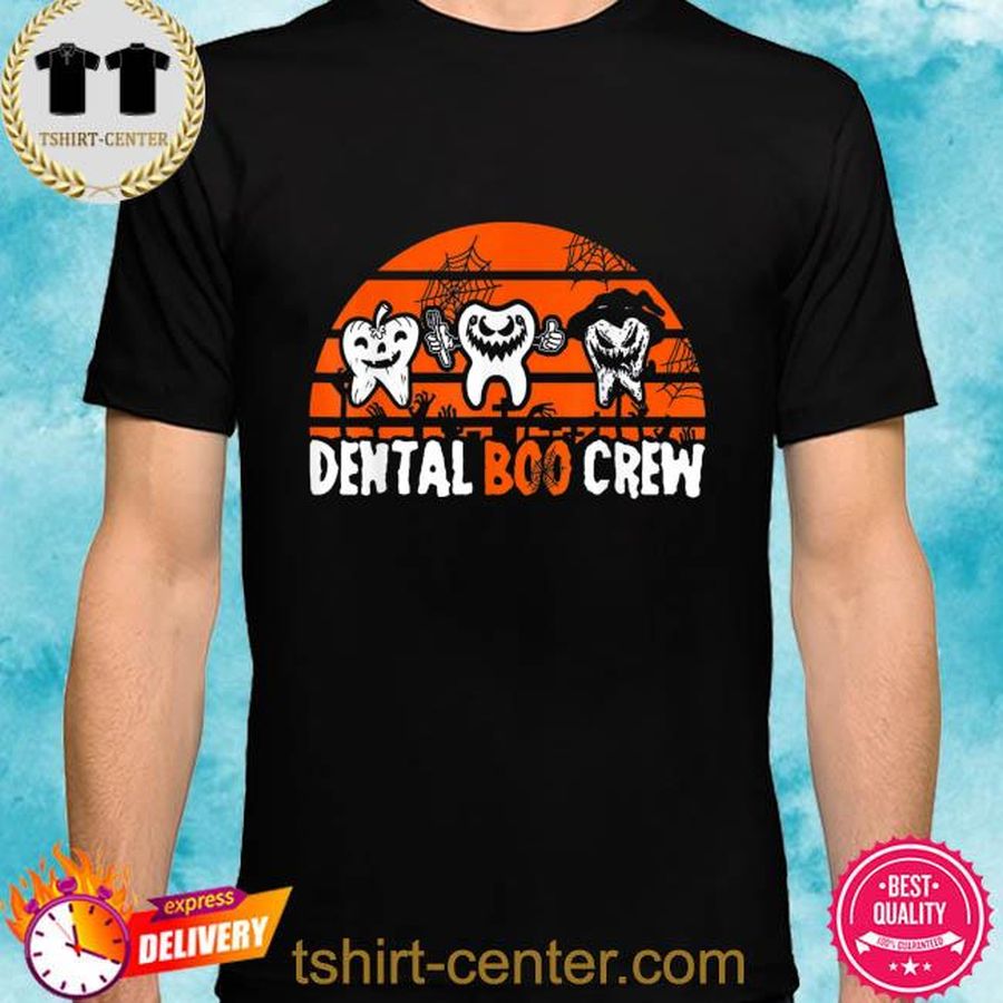 Dental boo crew dentist halloween costume dental squad vintage shirt T-shirt, Hoodie, SweatShirt, Long Sleeve