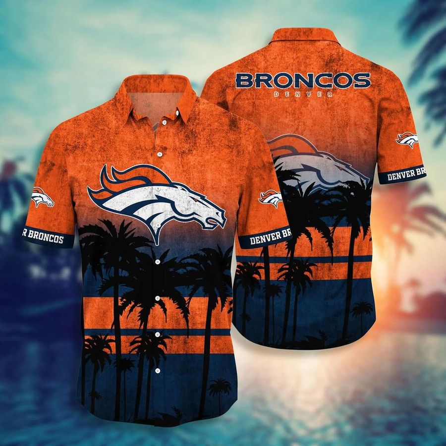 Denver Broncos NFL Hawaiian Shirt And Short Tropical Pattern Graphic New Collection Summer Gift For Fan NFL