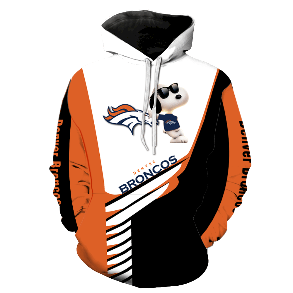 Denver Broncos Snoopy New Full Over Print K1110 Hoodie Zipper