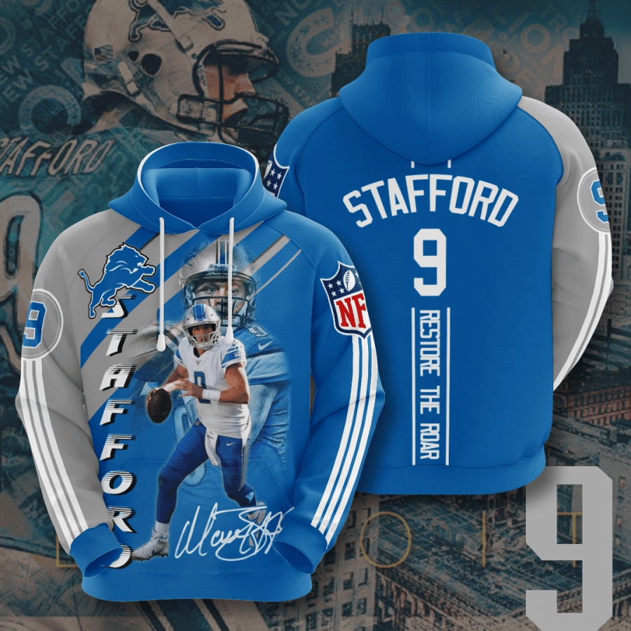 Detroit Lions Matthew Stafford 3D Hoodie For Men For Women All Over Printed Hoodie