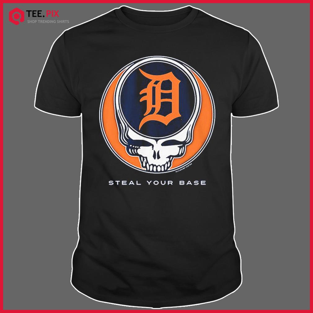 Detroit Tigers Grateful Dead Steal Your Base Shirt