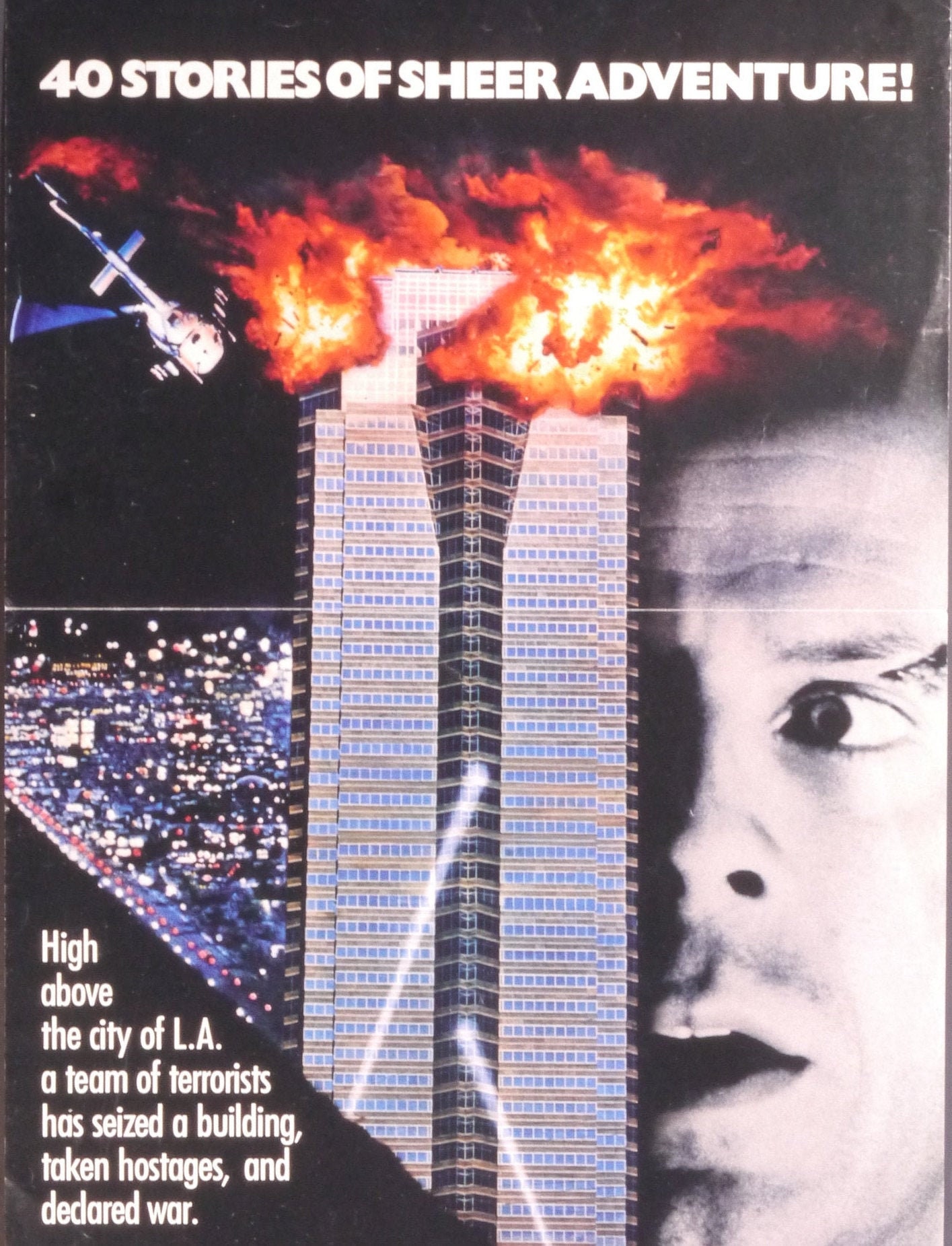 Die Hard-An Original Vintage Australian Movie Poster for John McTiernan's Explosive Highrise Thriller with Bruce Willis and Alan Rickman
