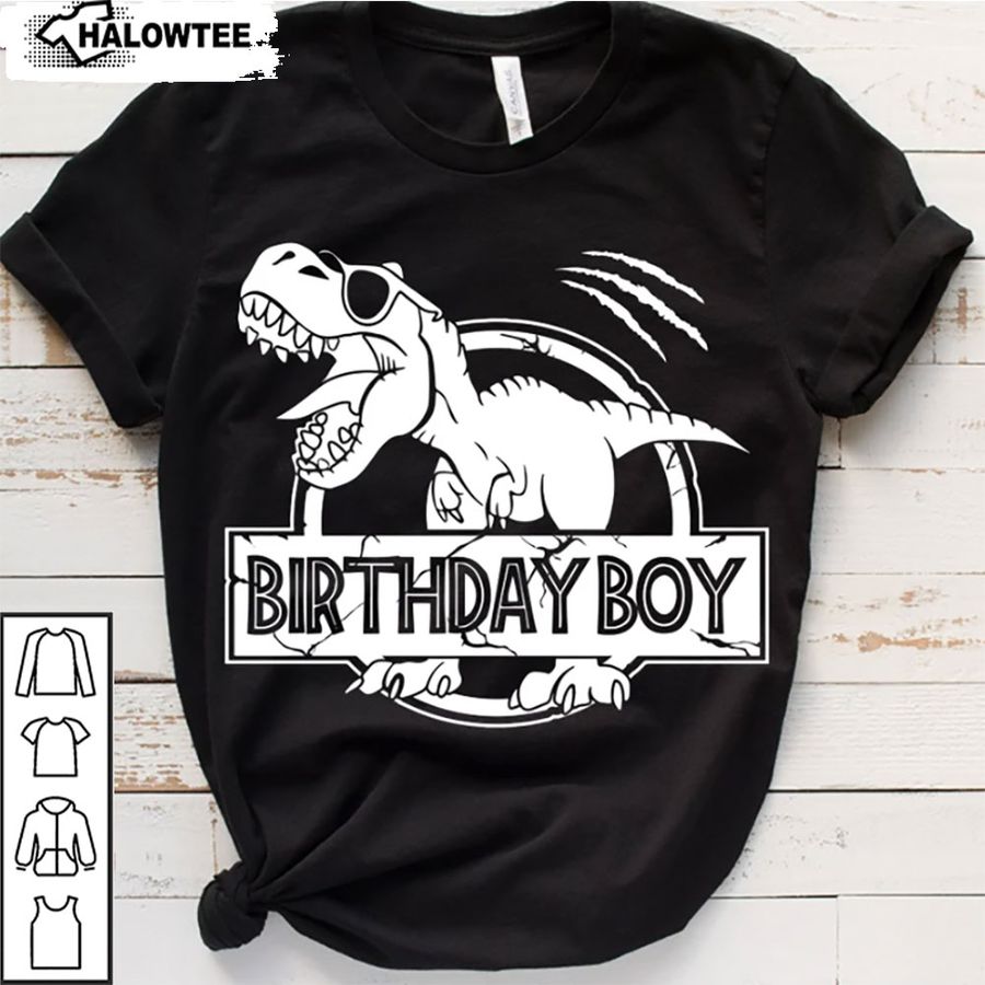 Dinosaur Birthday Boy Shirt Dinosaur Tshirts Dinosaur Birthday Shirts For Family Birthday Saurus Shirt