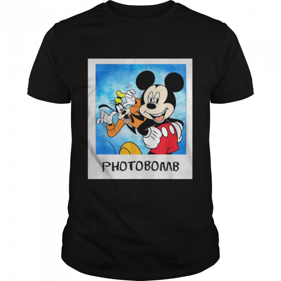 Disney – Mickey and Goofy Photobomb T-Shirt B07PFLXVMC