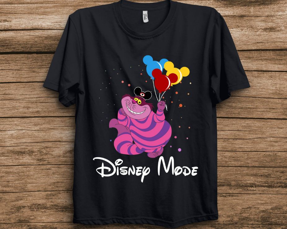 Disney Alice In Wonderland Cheshire Cat Disney Mode Unisex T-Shirt
