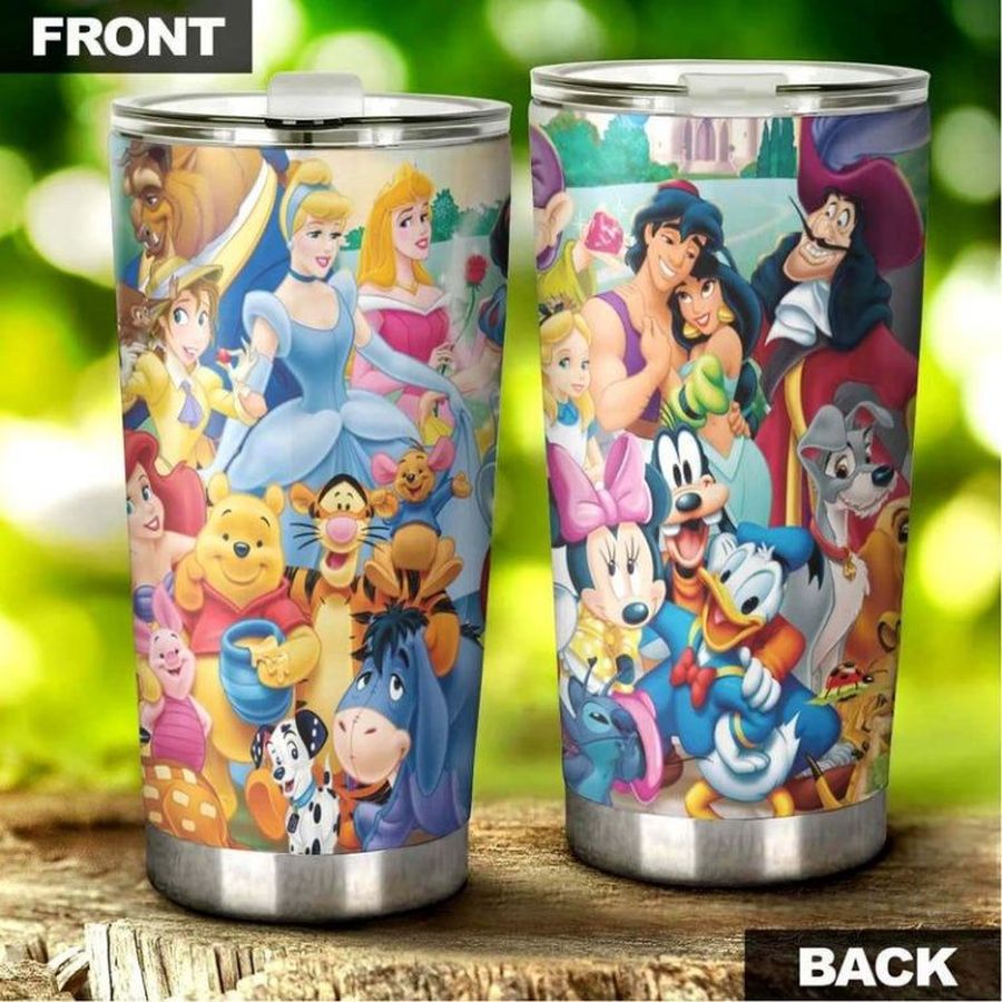 Disney Characters 999 Gift For Lover Day Travel Tumbler All Over Print