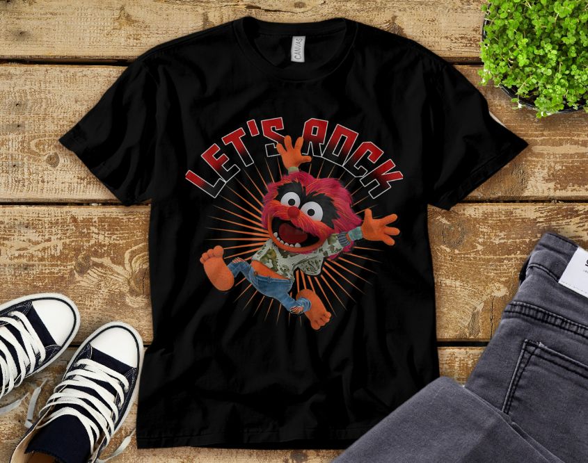 Disney Lets Rock Muppet Babies Animal Unisex Tee Adult T-Shirt
