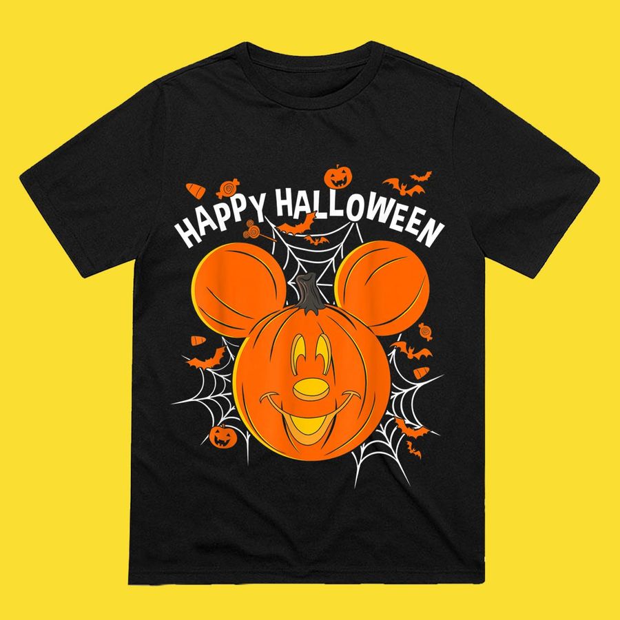 Disney Mickey & Friends Mickey Pumpkin Happy Halloween T Shirt