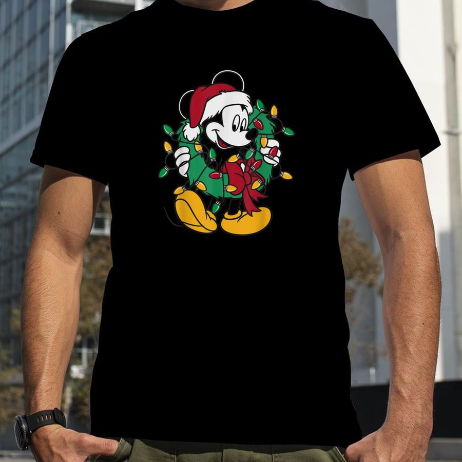 Disney Mickey Mouse Christmas Lights T Shirt