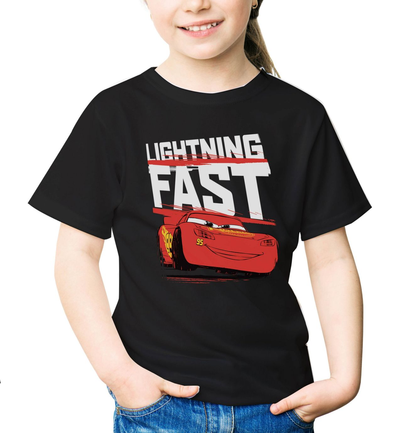 Disney Pixar Cars Lightning Fast Childrens Unisex T-Shirt