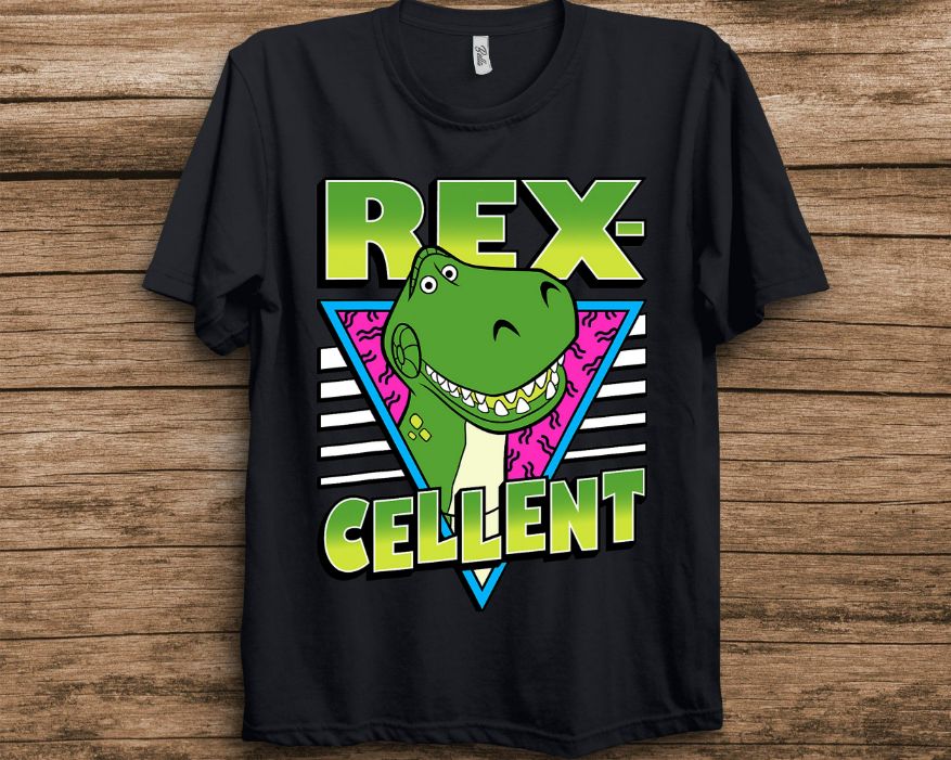 Disney Pixar Toy Story 4 Retro Rex-cellent Portrait Unisex T-Shirt