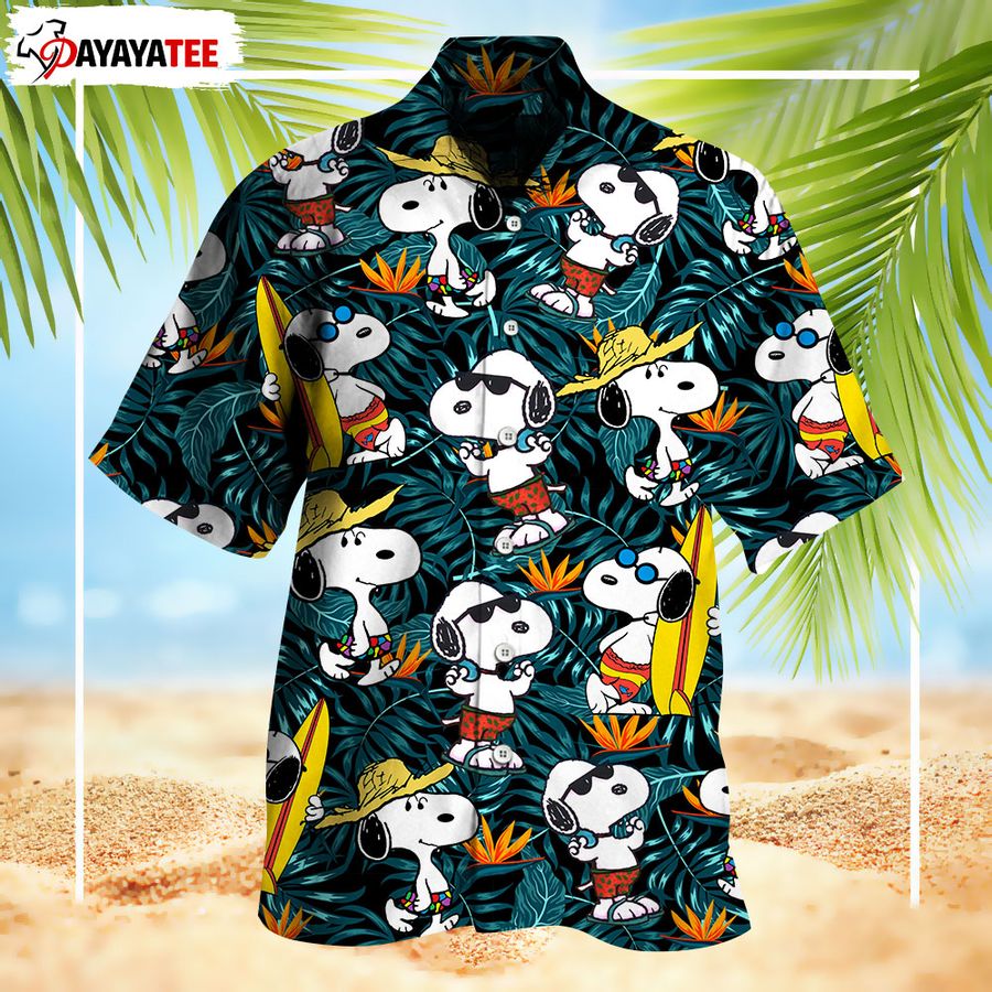 Disney Snoopy Hawaiian Shirt Tropical Beach Limited Edition