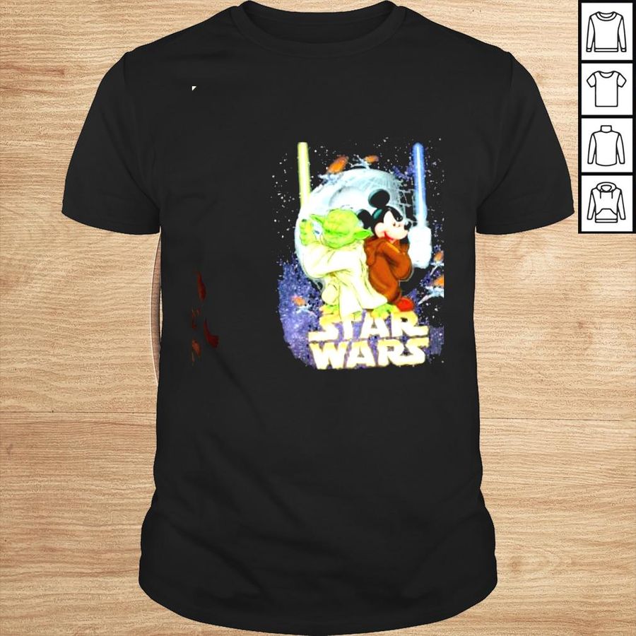 Disney Star wars Yoda master mickey mouse obI wan kenobI shirt