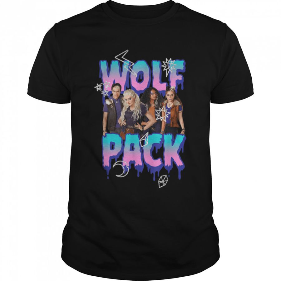 Disney Zombies Group Shot Wolf Pack Color Gradient T-Shirt B09VVC6QNZ