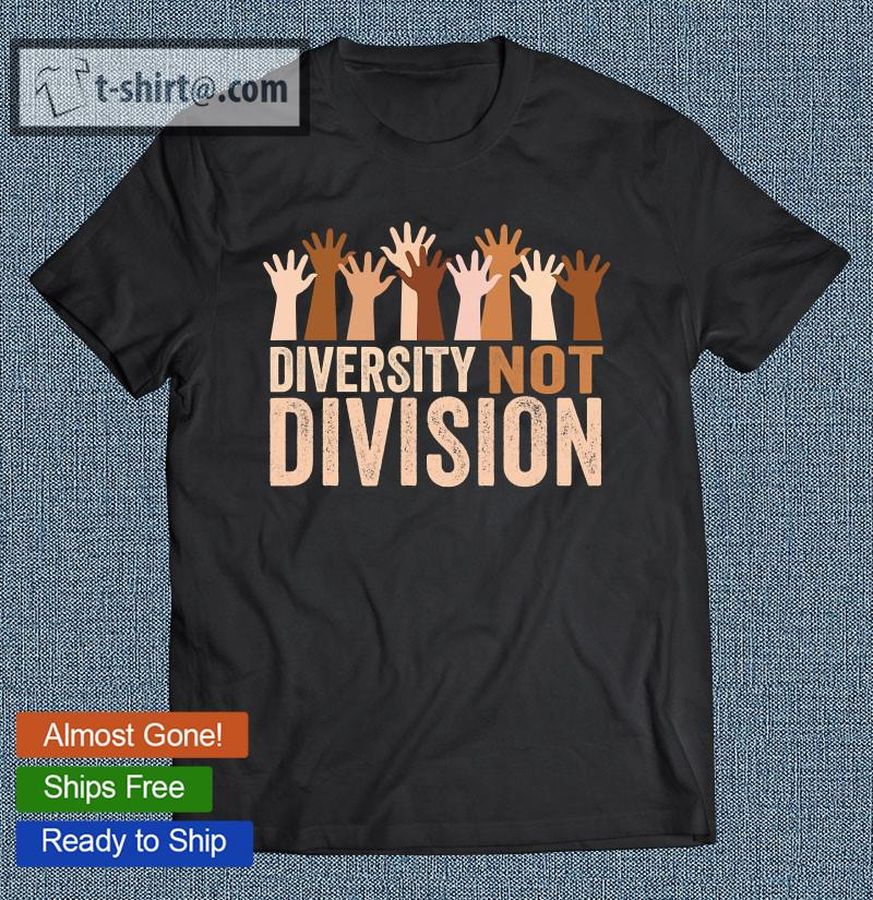Diversity Not Division Peace Love Inclusion Human Rights T-shirt