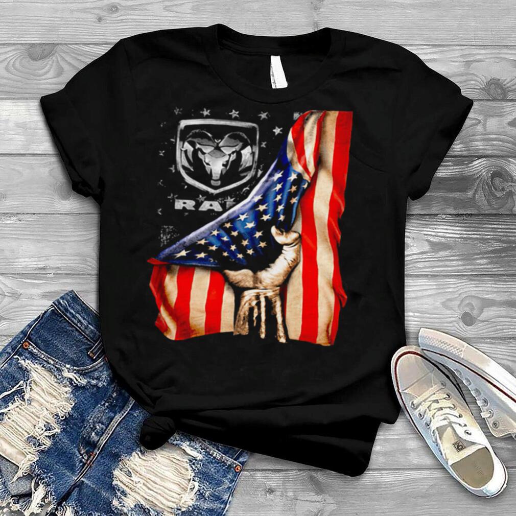 Dodge Jeep Ram Logo American Flag Independence Day T Shirt