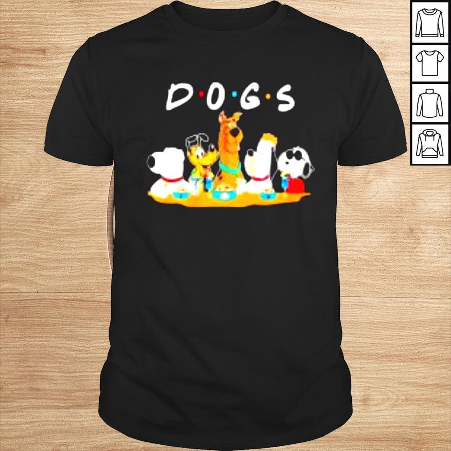 Dogs Friends Scooby Doo Goofy Pluto Brian Snoopy shirt