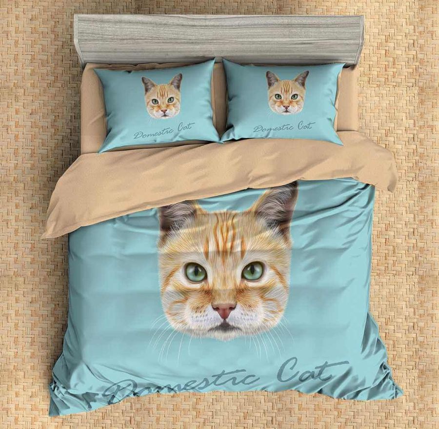 Domestic Cat Bedding Set Duvet Cover Set