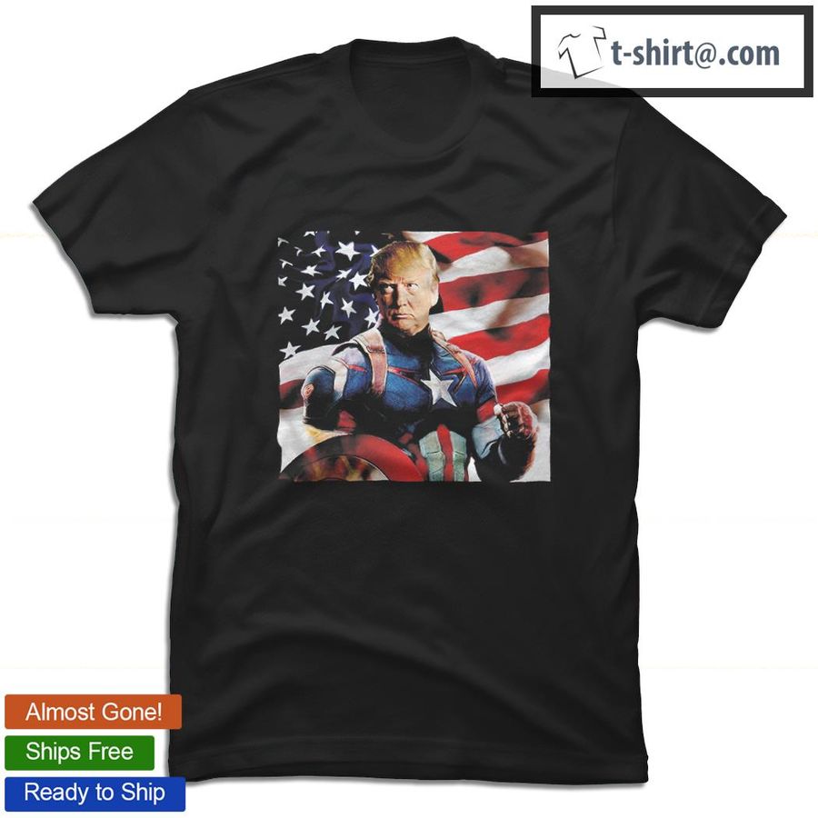 Donald Trump Captain America flag shirt