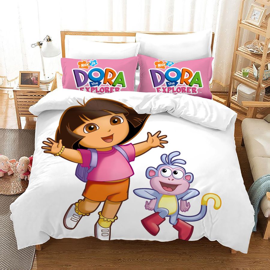 Dora The Explorer #5 Duvet Cover Quilt Cover Pillowcase Bedding