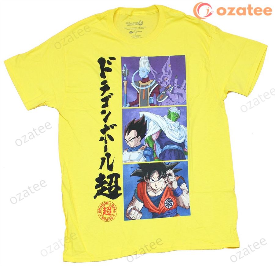 Dragon Ball Z  T-Shirt – 3 Stacked Boxes Next to Vertical Kanji
