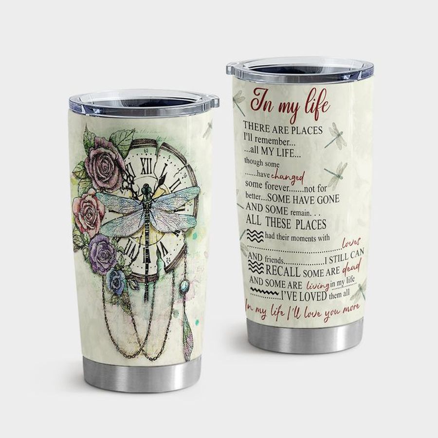 Dragonfly Water Tumbler, Dragonfly In My Life Tumbler Tumbler Cup 20oz , Tumbler Cup 30oz, Straight Tumbler 20oz