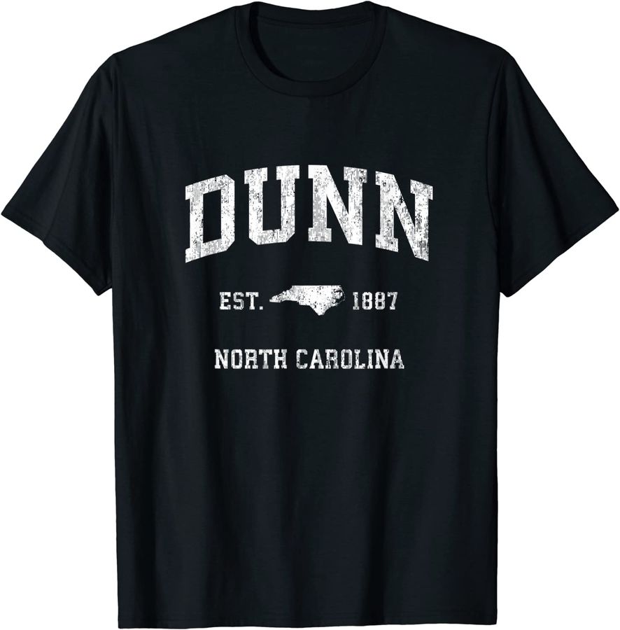 Dunn North Carolina NC Vintage Athletic Sports Design