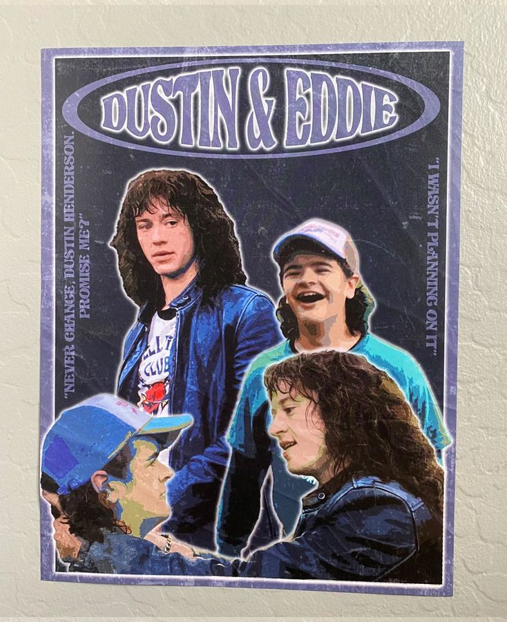 Dustin And Eddie Stranger Things Poster