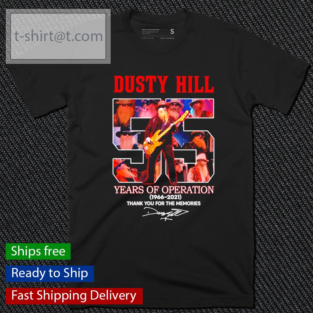 Dusty Hill 55 years of Operation 1966-2021 signature shirt